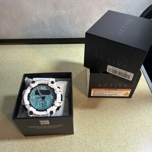 Invicta Accessories - Activa Vextron X Invicta Digital Men's Watch - 52mm White (ACW1637-006)
